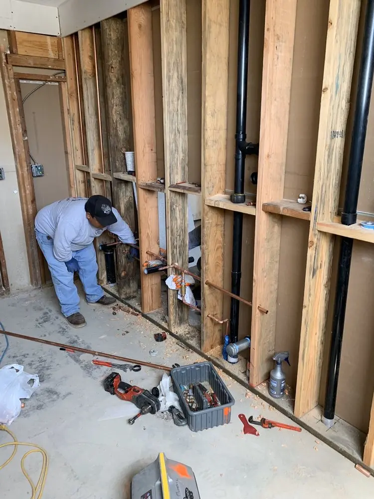 Commercial rough-in plumbing for Water Heater Replacement in Woodhull